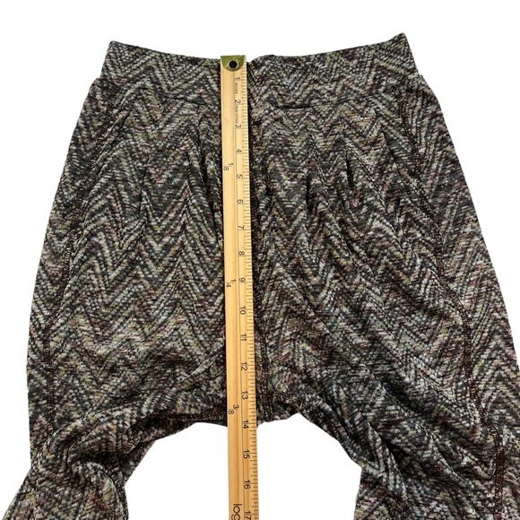 Free People Women’s Pull On Patterned Knit Joggers with Pockets Lounge Size XS - Picture 10 of 12